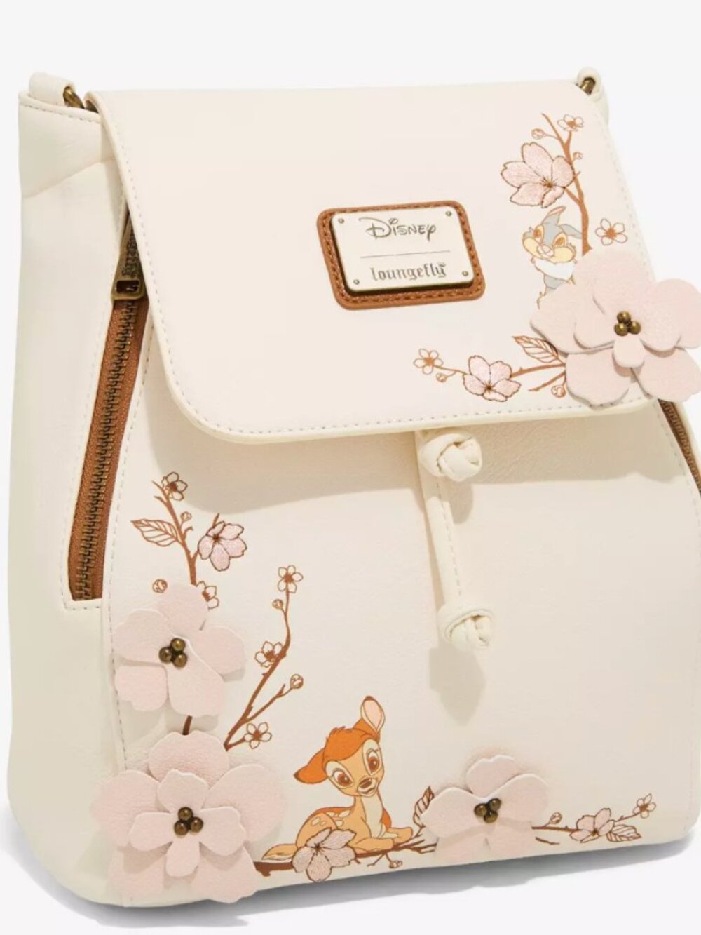 Loungefly Disney Bambi Cherry Blossom Flap Mini Backpack - Exclusive - Picture 2 of 8